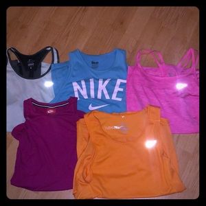 Nike Women’s workout shirts. Bundle size Medium